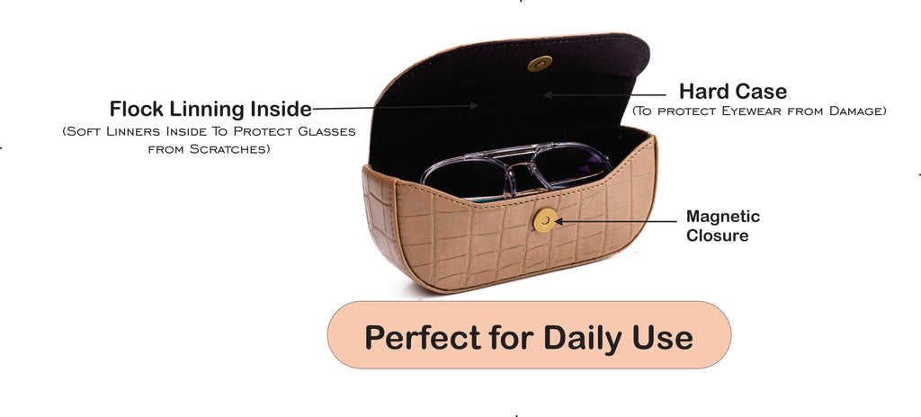Personalized Sunglasses Cover (Brown)