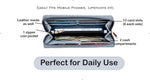 Load image into Gallery viewer, AICA Personalized Name &amp; Charm Womens Leather Wallet - DarkGrey
