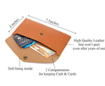 Load image into Gallery viewer, AICA Personalised Name &amp; Charm Leather Wallet Gift for Women (TanBrown)
