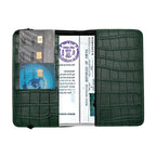 Personalized Self –Textured Passport Cover (DarkGreen)