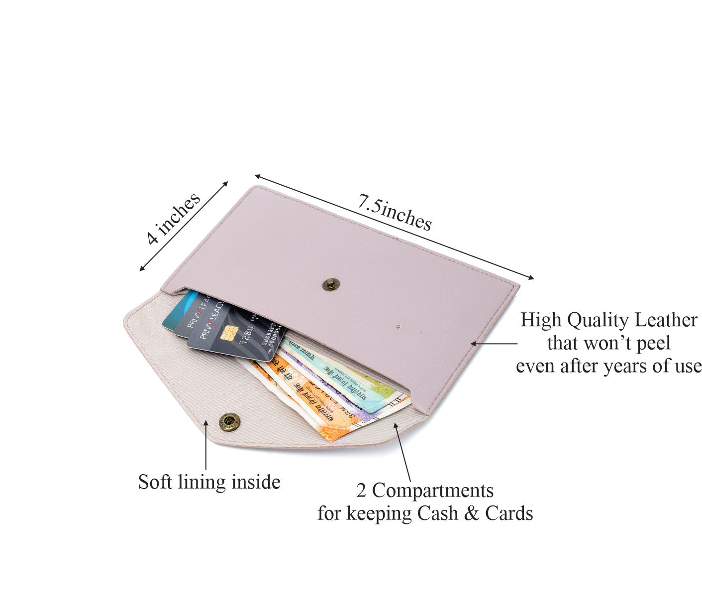 Personalised Womens Wallet (Purple)