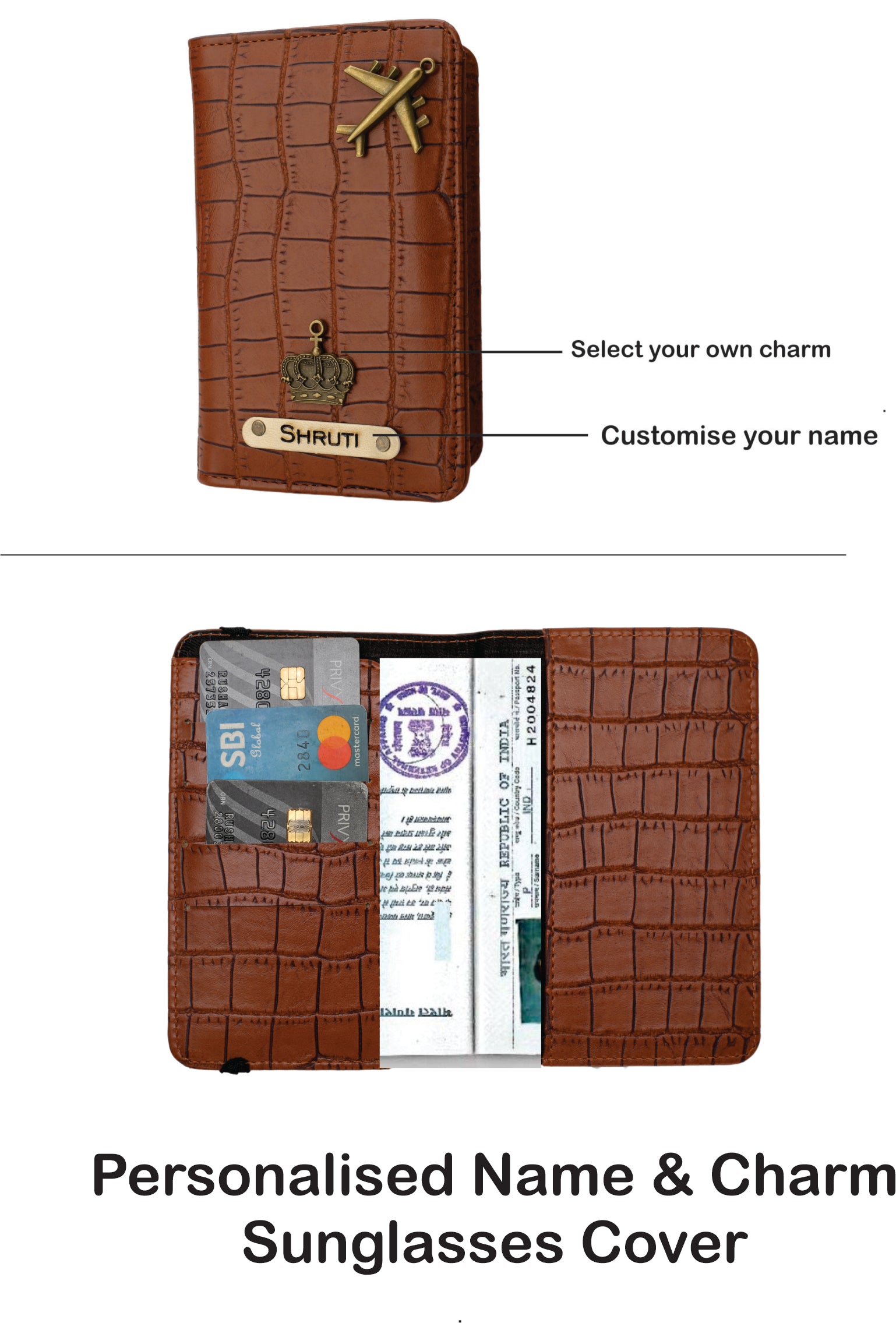 Personalized Self-Textured Womens GiftSet (TanBrown)