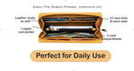 Load image into Gallery viewer, AICA Personalized Name &amp; Charm Womens Leather Wallet - Yellow
