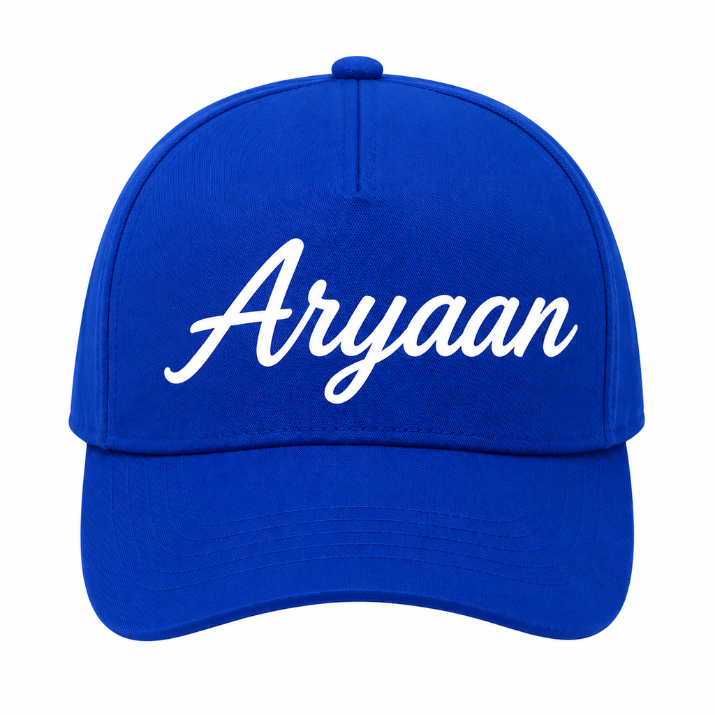 AICA Personalised Name Flex Cap for Kids | Free Size | Gifts for Kids (RoyalBlue)