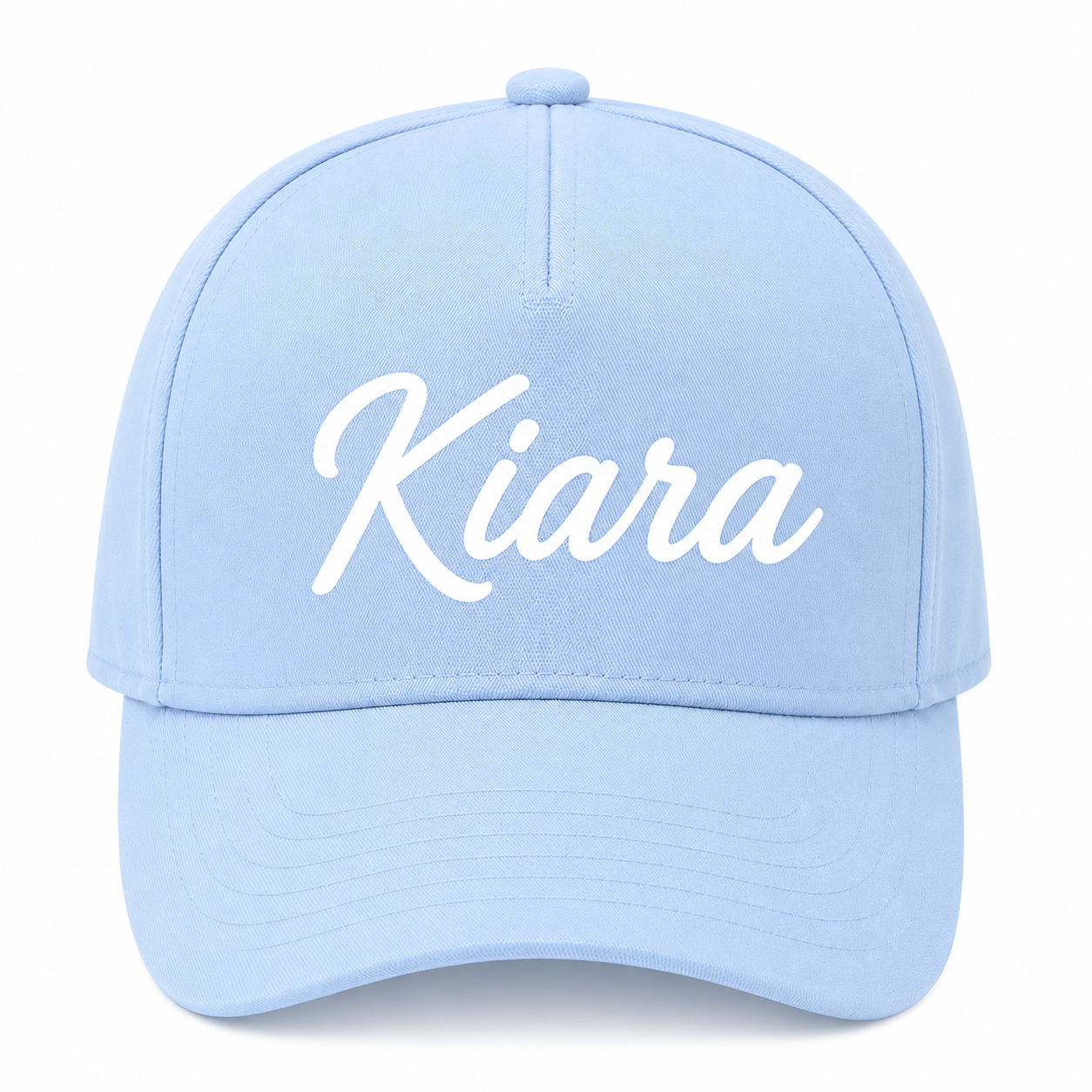AICA Personalised Name Flex Cap for Kids | Free Size | Gifts for Kids (BabyBlue)