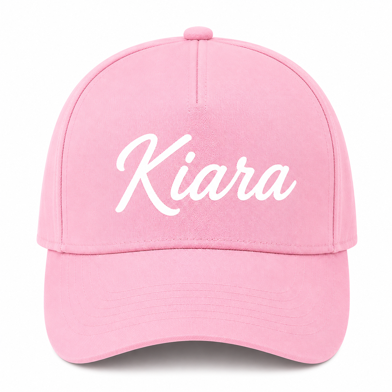 AICA Personalised Name Flex Cap for Kids | Free Size | Gifts for Kids (Pink)