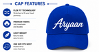 AICA Personalised Name Flex Cap for Kids | Free Size | Gifts for Kids (Purple)