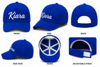 AICA Personalised Name Flex Cap for Kids | Free Size | Gifts for Kids (RoyalBlue)