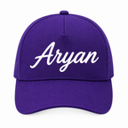 AICA Personalised Name Flex Cap for Kids | Free Size | Gifts for Kids (Purple)