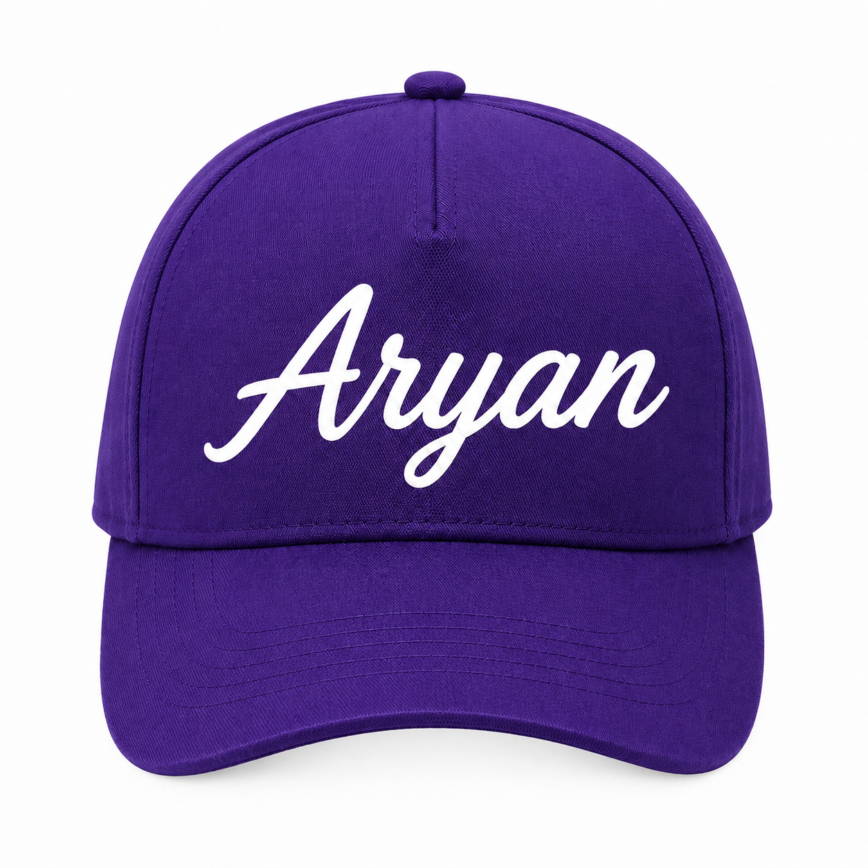 AICA Personalised Name Flex Cap for Kids | Free Size | Gifts for Kids (Purple)