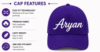 AICA Personalised Name Flex Cap for Kids | Free Size | Gifts for Kids (RoyalBlue)