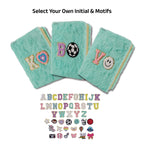 AICA Personalized Embroidery Patch Name Soft Fur Diary A5 Size 160 Pages (Mintgreen) For Girls & Boys|Customized Cute Plush Personal Journal| Diary for Girls Aesthetic | Diary for Kids| Gifts for Boys