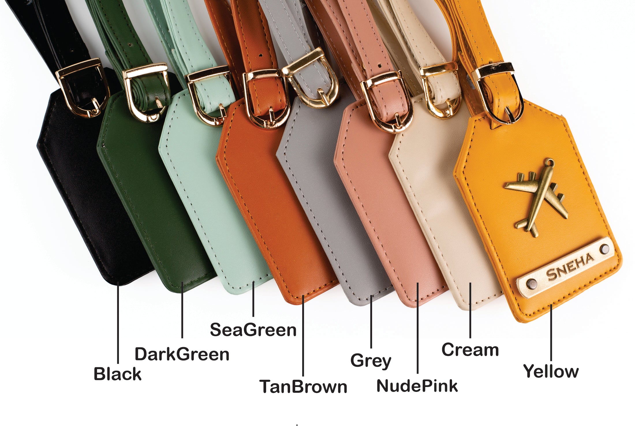 Personalised Luggage Bag Tag – Pack of 2