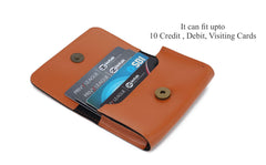 AICA Personalized Name & Charm Card Holder (Tanbrown)