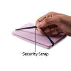 AICA Personalized Name & Charm Leather Passport Cover with 4 Card Slots, Secure Band & Boarding Pass Slot for Men & Women | Travel Passport Holder (Purple)