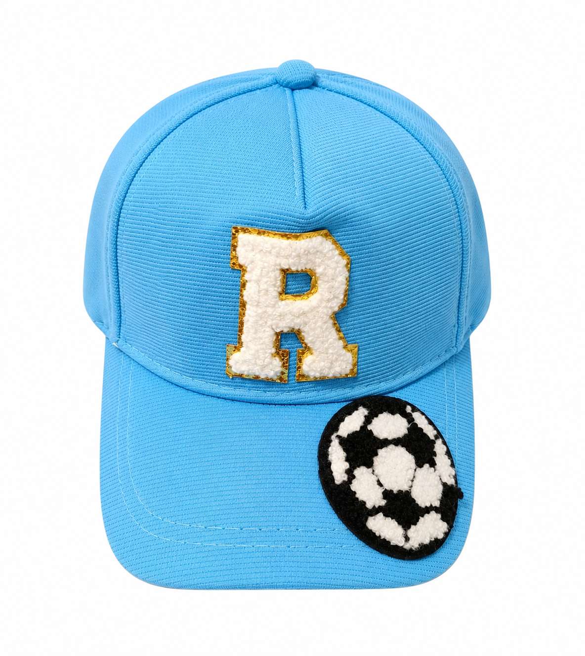 AICA Personalized Kids Cap with Initial Letter & Patch | Adjustable Summer Hat for Boys & Girls | Custom Children Cap for Travel, School Trips, Picnic, Outdoor Activities, Casual Wear & Return Gifts