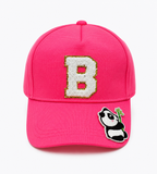 AICA Personalized Kids Cap with Initial Letter & Patch | Adjustable Summer Hat for Boys & Girls | Custom Children Cap for Travel, School Trips, Picnic, Outdoor Activities, Casual Wear & Return Gifts