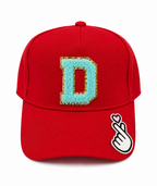 AICA Personalized Kids Cap with Initial Letter & Patch | Adjustable Summer Hat for Boys & Girls | Custom Children Cap for Travel, School Trips, Picnic, Outdoor Activities, Casual Wear & Return Gifts