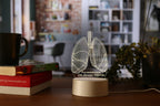 AICA Personalized Name Pulmonologist Doctor (Lungs Specialist Doctor) LED Table Lamp (White Base) | Customized Birthday Thank You Graduation Gifts for Pulmonologist Doctor Dr Male Female Men Women