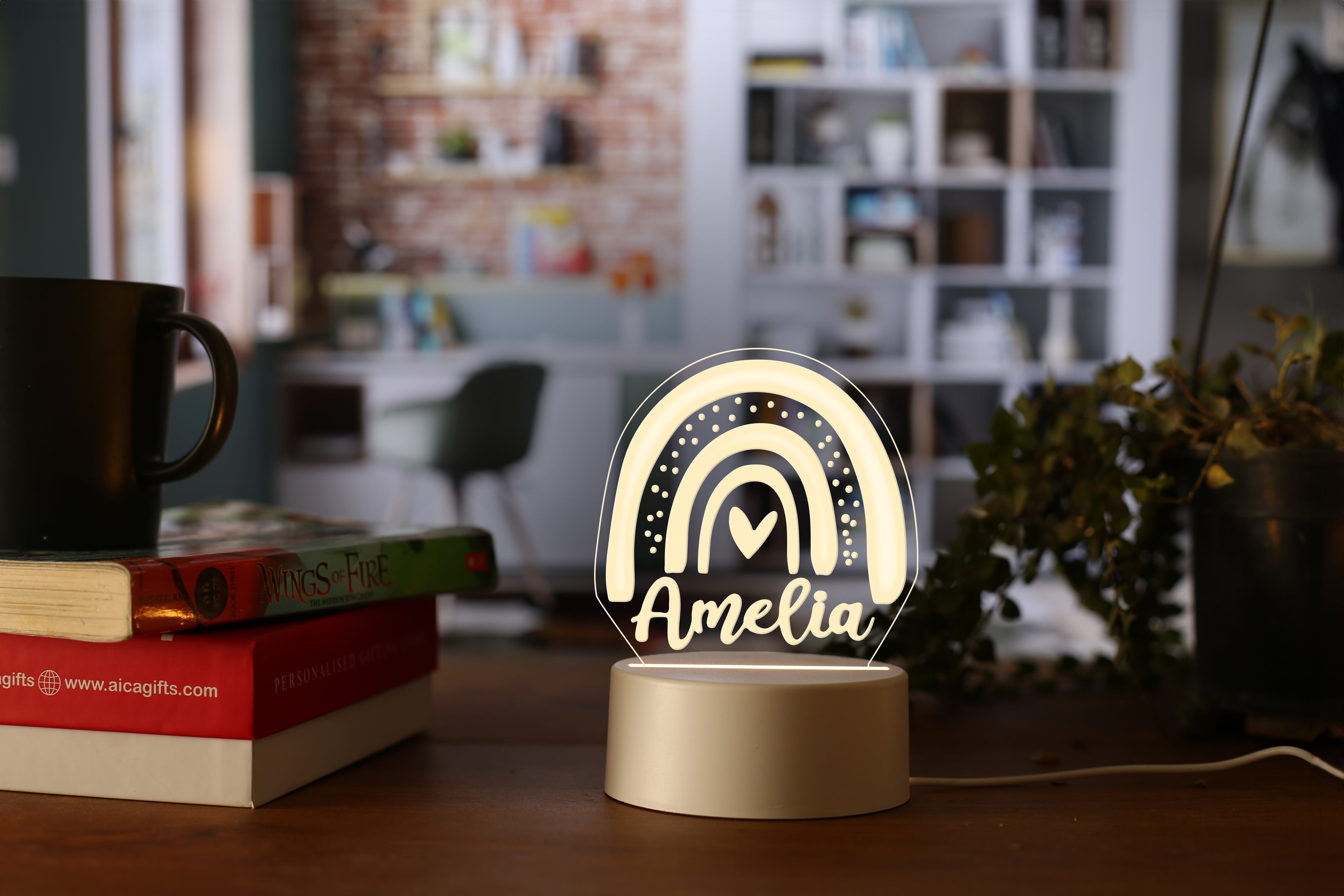 Personalized Rainbow LED Table Lamp