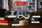 Personalized Couple Name Infinity LED Night Table Lamp