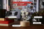 Personalized Football with Shoes LED Lamp