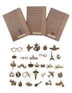 Personalized Leather Notebook Diary -A5 Size, 180 Ruled Pages (Light Brown)