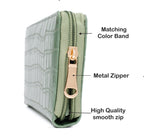 Personalized Self -Textured Womens Wallet - MintGreen