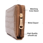 Load image into Gallery viewer, AICA Personalized Name &amp; Charm Womens Leather Wallet - Brown
