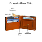 Load image into Gallery viewer, Personalized Mens Wallet (TanBrown)
