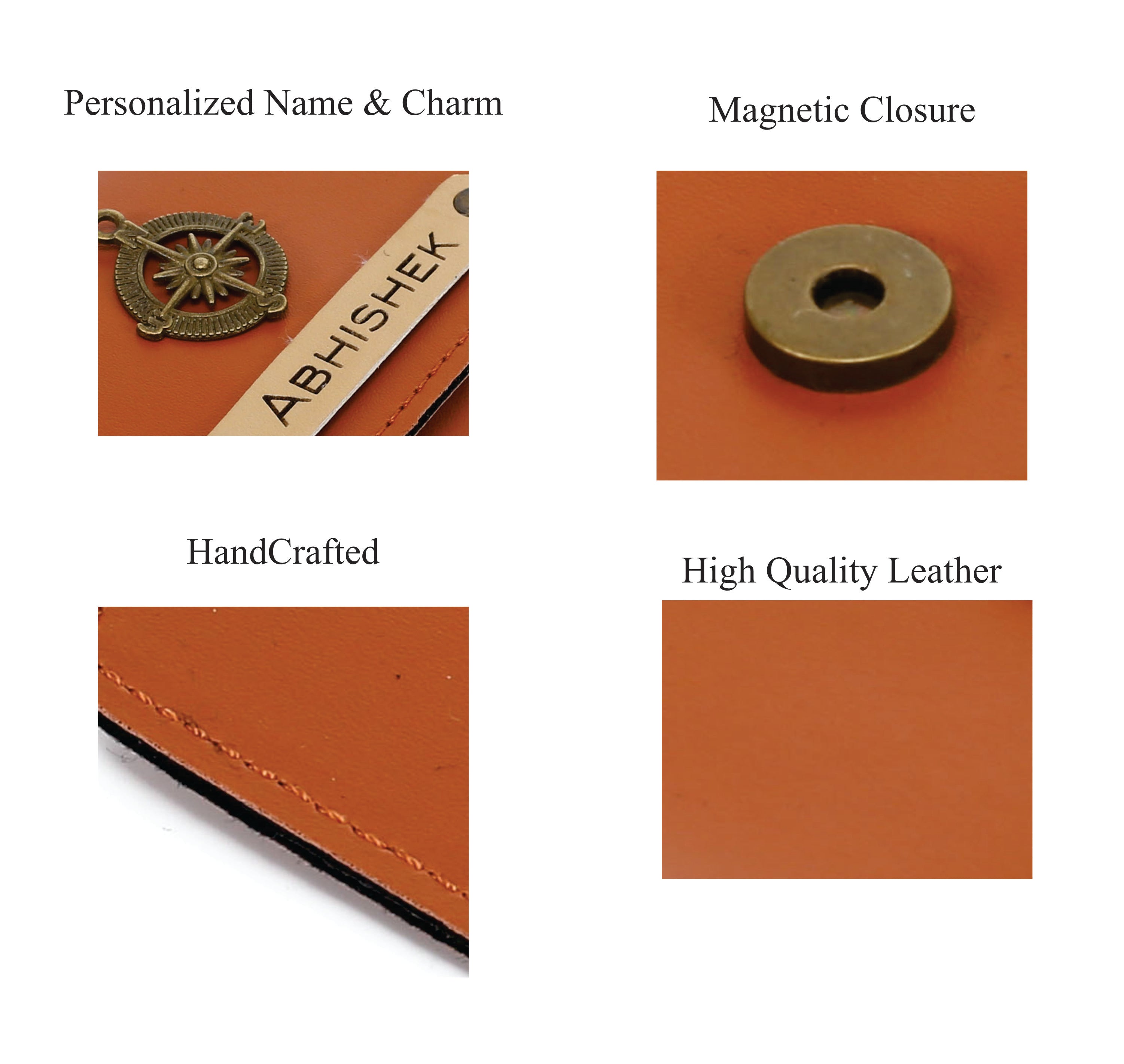 Personalized Card Holder (Tanbrown)