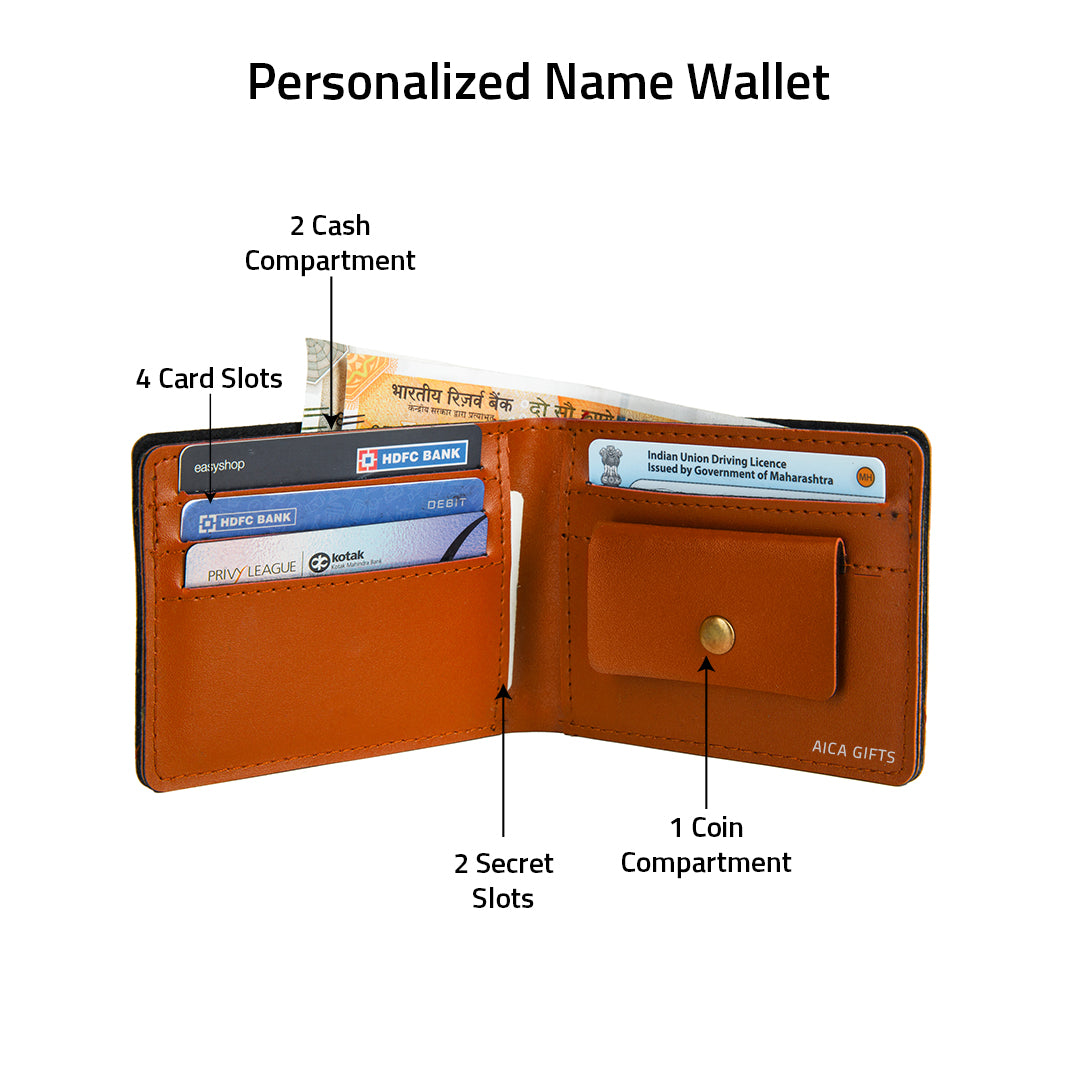 Personalized Mens Wallet (TanBrown)