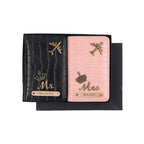 Personalised Self Texture Couple Passport Covers - Multi Colors