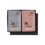Load image into Gallery viewer, Personalised Self Texture Couple Passport Covers - Multi Colors
