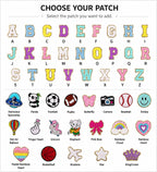 AICA Personalized Kids Cap with Initial Letter & Patch | Adjustable Summer Hat for Boys & Girls | Custom Children Cap for Travel, School Trips, Picnic, Outdoor Activities, Casual Wear & Return Gifts