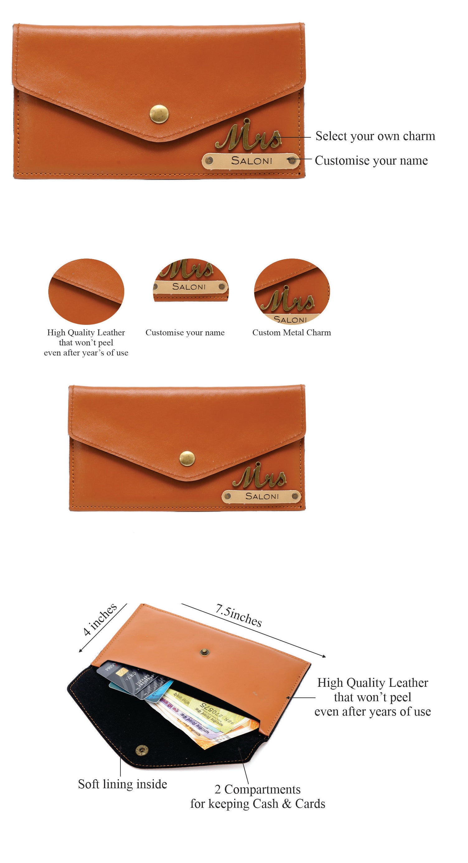 Personalized Womens Giftset (TanBrown)