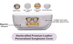Personalized Self -Textured Sunglass Cover - BabyGrey