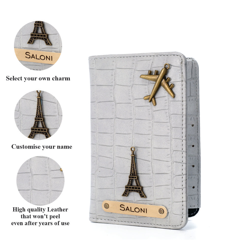 Personalised Self Texture Couple Passport Covers - Multi Colors