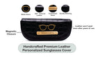 Personalised Self-Textured Sunglass Cover (Black)