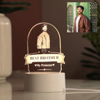 AICA Best Brother – Personalized Photo LED Lamp with Customised Message |Birthday Rakhi Rakshabandhan Gifts for Brother | Gift for Brother