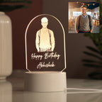 AICA Happy Birthday – Personalised Photo LED Lamp with Customised Message | Birthday Gifts for Man Husband Boyfriend Boy Dad Friend |Birthday Gift