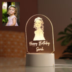 AICA Happy Birthday – Personalised Photo LED Lamp with Customised Message | Birthday Gifts for Kids Girl Girls |Birthday Gift