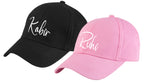 Personalised Cotton Cap - Free Size (Pink)