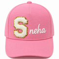 AICA Personalized Kids Patch Letter Cap | Custom Initial Patch Design with Name Print