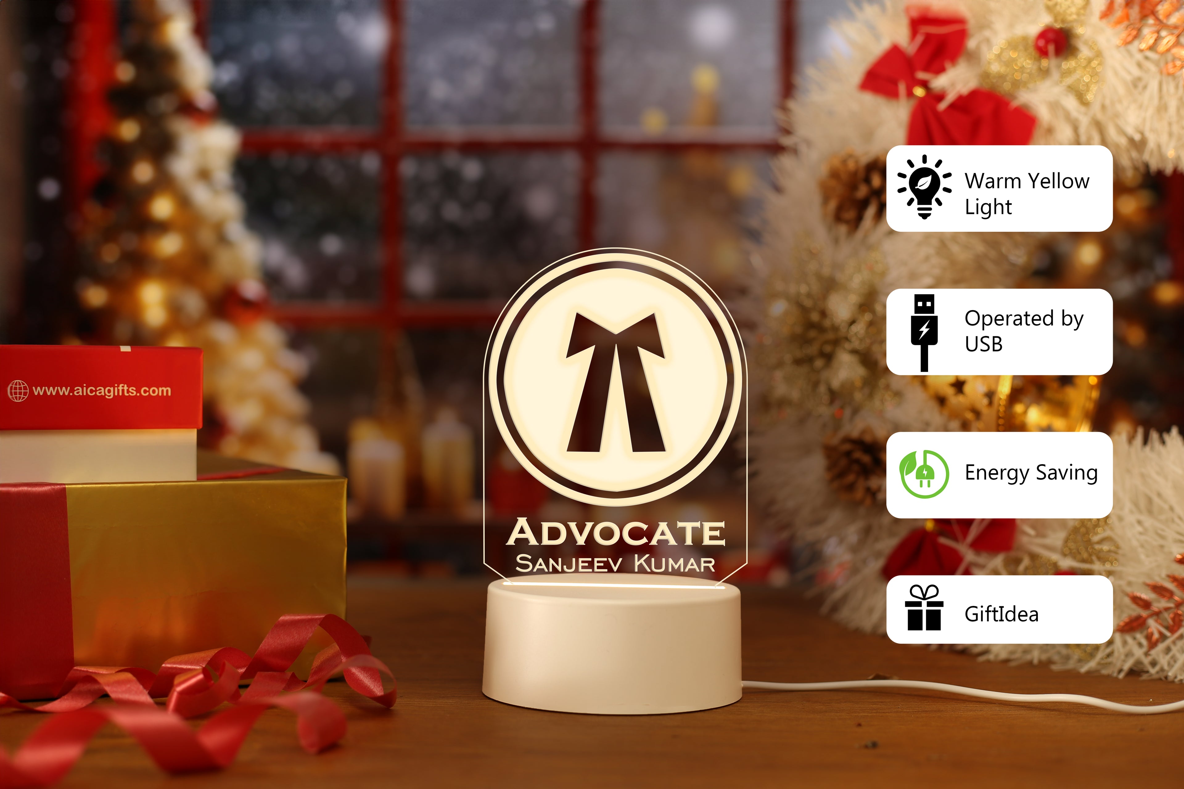 Personalized Advocate LED Lamp