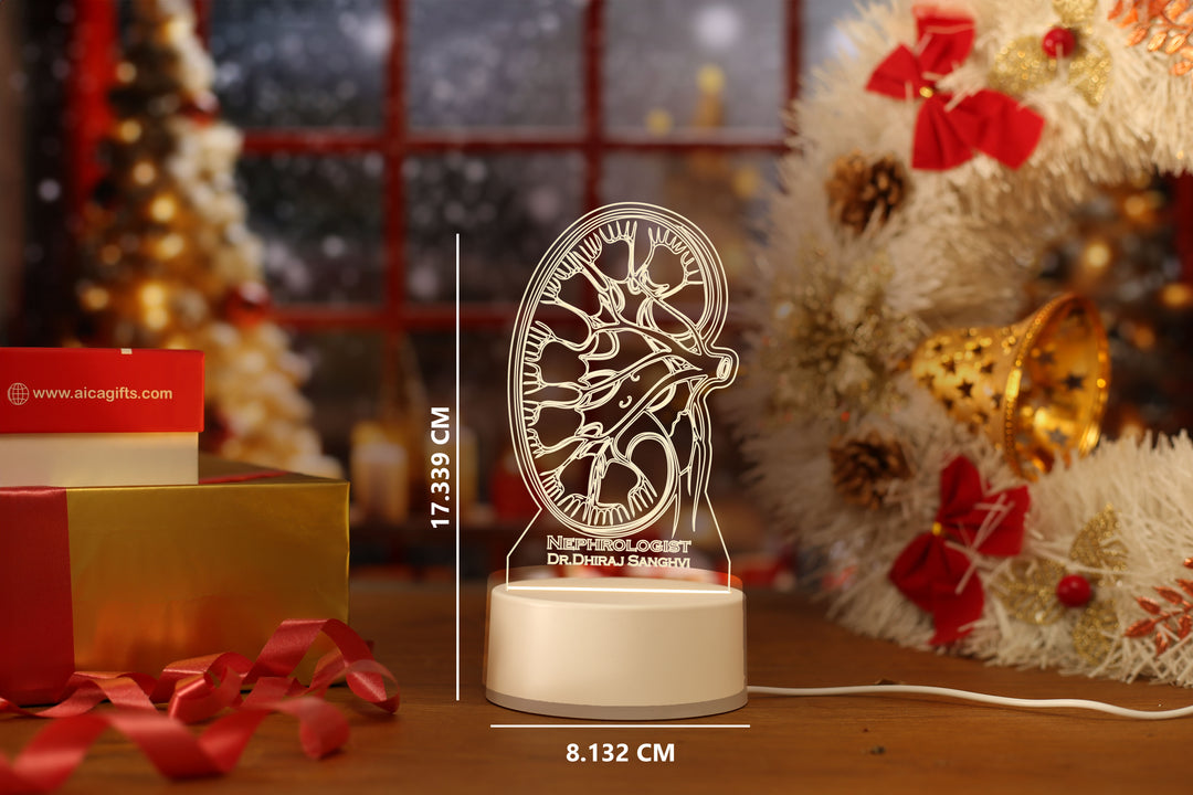 AICA Personalized Name NEPHROLOGIST DOCTOR (Diagnosing and treating kidney conditions) LED Table Lamp