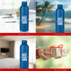 Best Dad Ever Stainless Bottle - Navy Blue