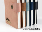 AICA Personalized Name & Charm Leather Magnetic Diary & Pen Combo (Black)