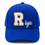 AICA Personalized Kids Patch Letter Cap | Custom Initial Patch Design with Name Print | Premium Flex Quality Material | Adjustable Comfortable Cap for Boys & Girls | Casual Outdoor Everyday Wear