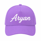 AICA Personalised Name Flex Cap for Kids | Free Size | Gifts for Kids (Lavender)